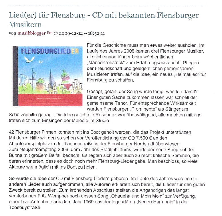CD - Flensburglieder